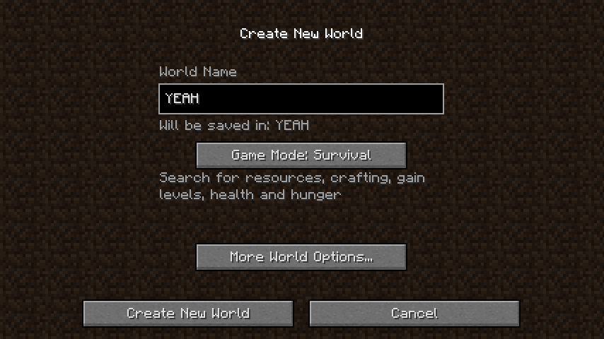 Making the world/server