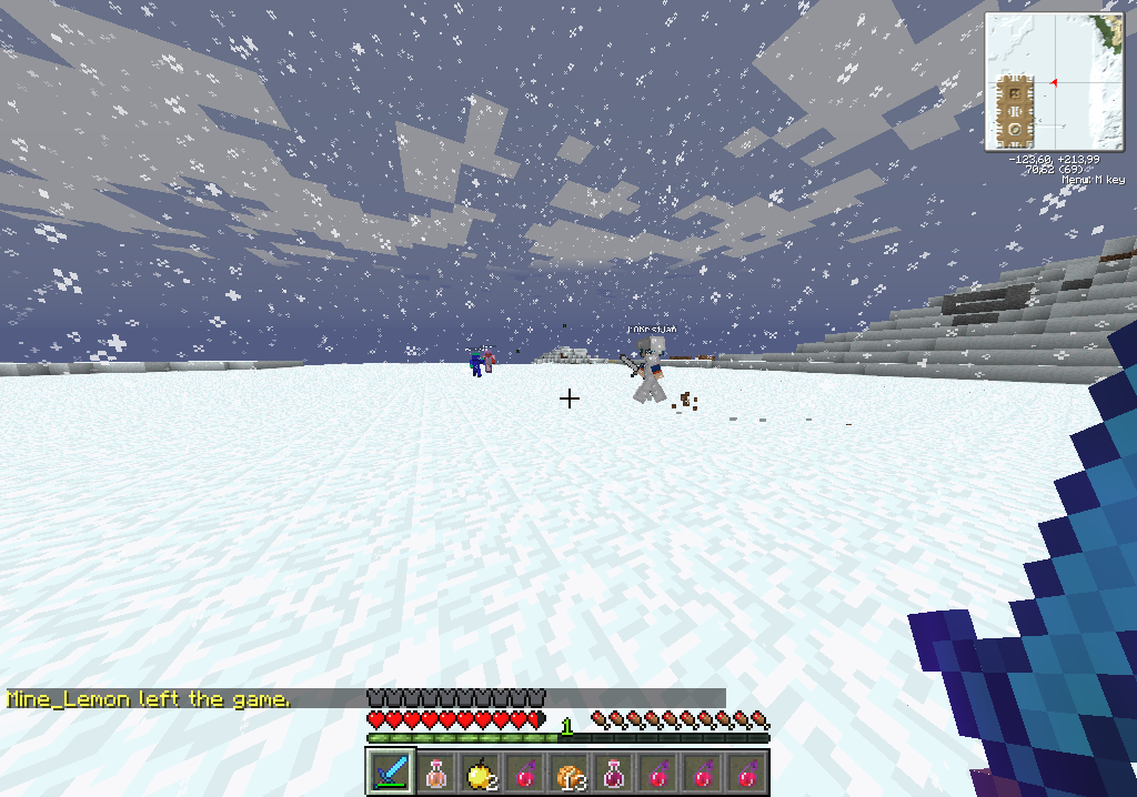 Þarna sést Mine_Lemon pvp logga