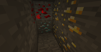 Gold, redstone og diamonds