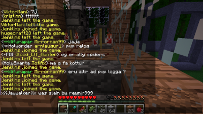 pvp logg eða einhver að reyna að spamma